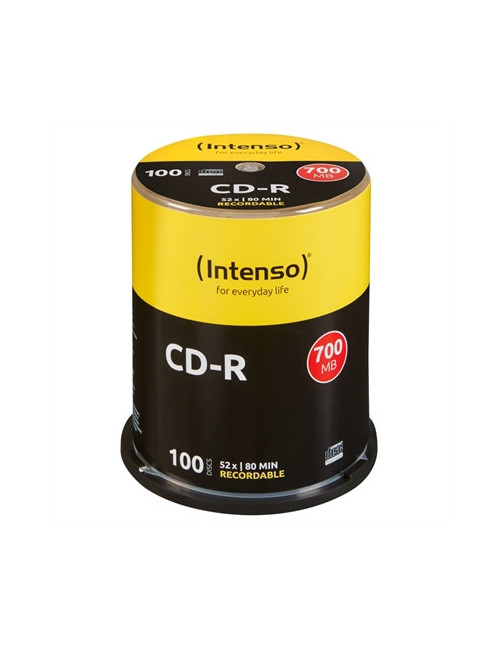 Tarrina cd - r virgenes intenso 700mb 80