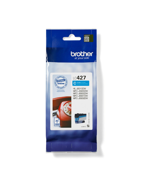 Cartucho tinta brother lc427c cian 1500