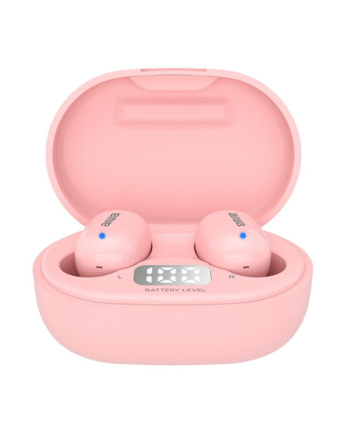 Auriculares inalambricos aiwa ebtw - 150 bluetooth rosa