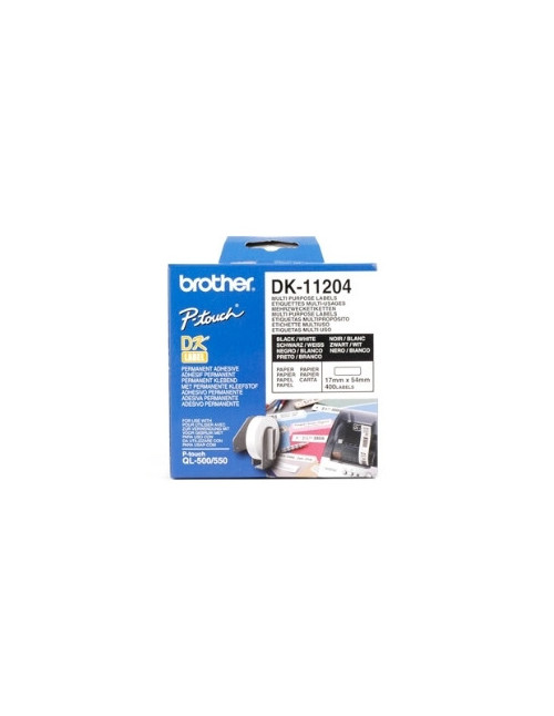 Etiquetas papel precortada brother dk11204 17