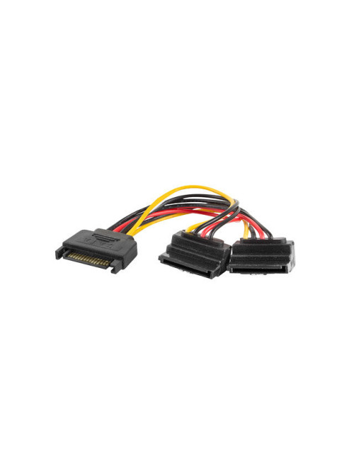 Cable alimentacion lanberg sata macho 2x