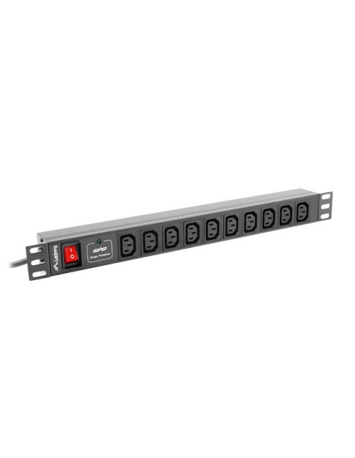 Regleta lanberg 1u 10a rack 19