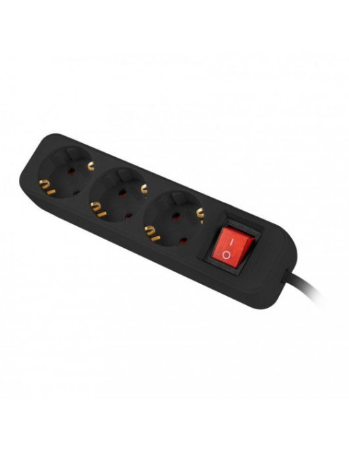 Regleta lanberg 3 tomas schuko con