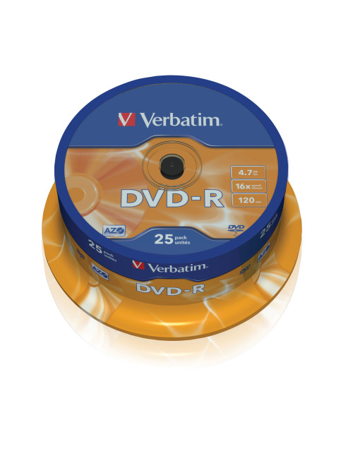 Verbatim dvd - r 4.7gb 16x tarrina 25uds