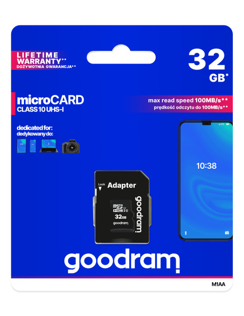 Goodram micro sd mem 32gb m1aa