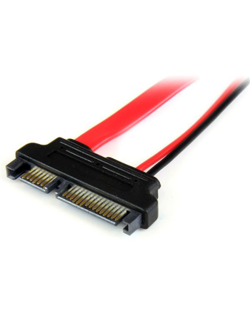 Cable sata startech 0.15m macho - hembra rojo