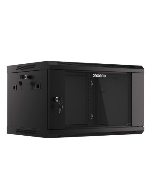 Armario rack phoenix 6u 600x450x368 auto - ensamblado