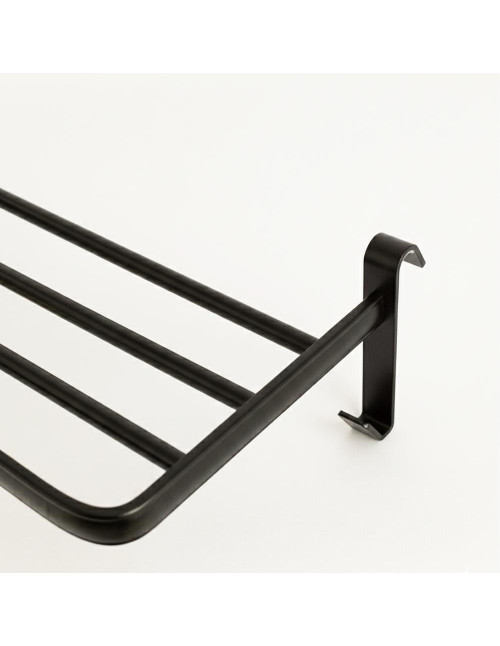 Yoevu repisa negra con ganchos compatible