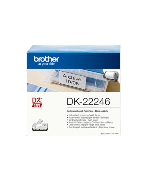 Etiquetas cinta continua brother dk - 22246 papel