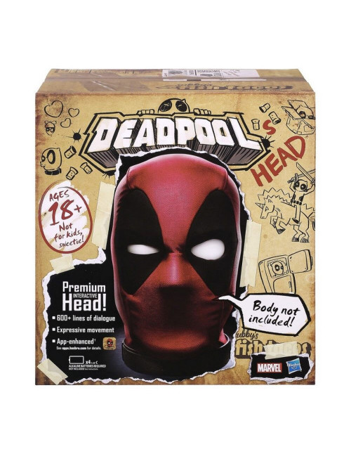 Replica marvel cabeza animatronica deadpool legends