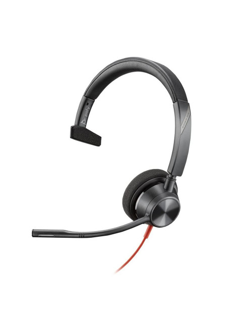 Auriculares poly monoaurales blackwire 3310 con