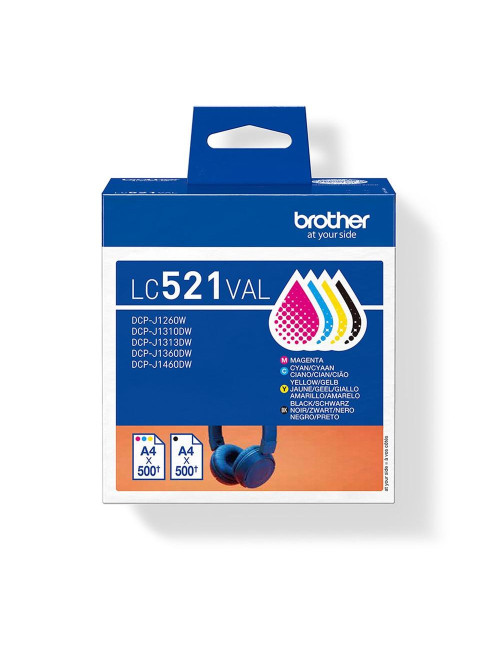 Multipack brother lc521val negro cian magenta