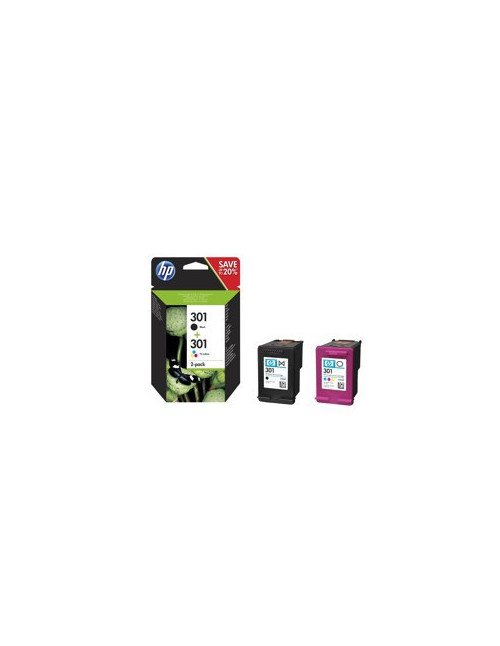 Multipack hp n9j72ae nº301 negro y
