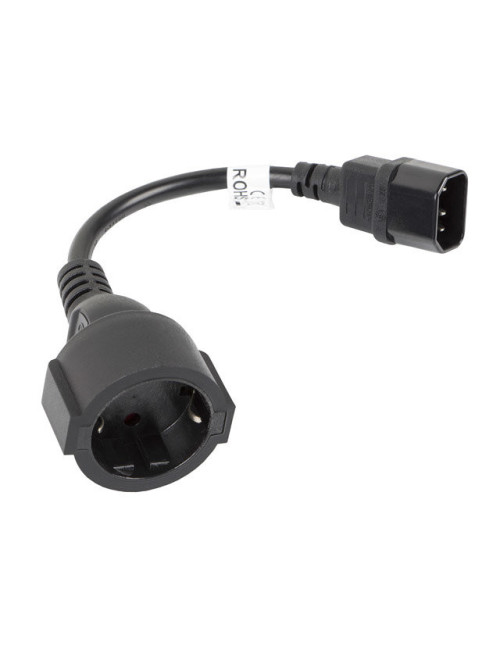 Cable lanberg adaptador iec 320 c14