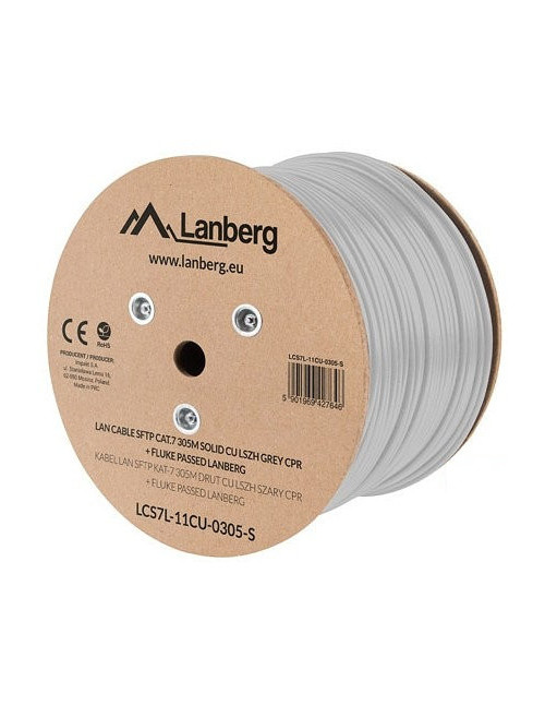Bobina cat.7 lanberg sftp 305m solid