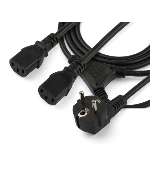 Cable schuko a 2x c13 startech
