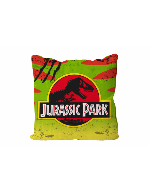 Cojin cuadrado logo coche jurassic park