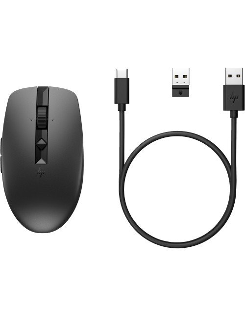 Ratón hp 715 multidispositivo inalambrico recargable