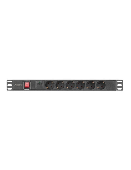 Regleta lanberg 1u 16a rack 19 pulgadas