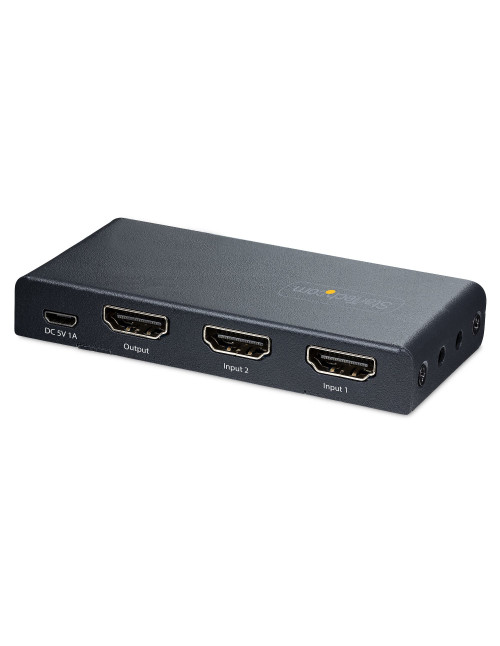 Switch hdmi startech 2port - hdmi - switch - 8k 4 puertos