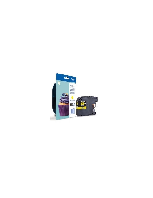 Cartucho tinta brother lc123y amarillo 600