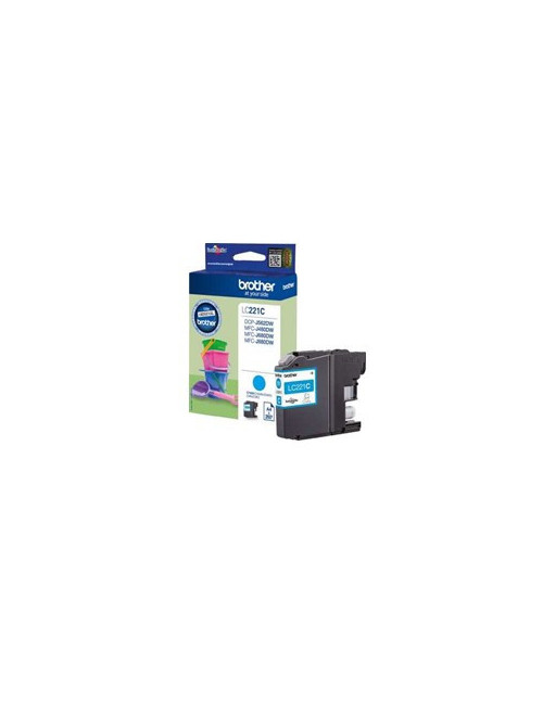 Cartucho tinta brother lc221c cian 260