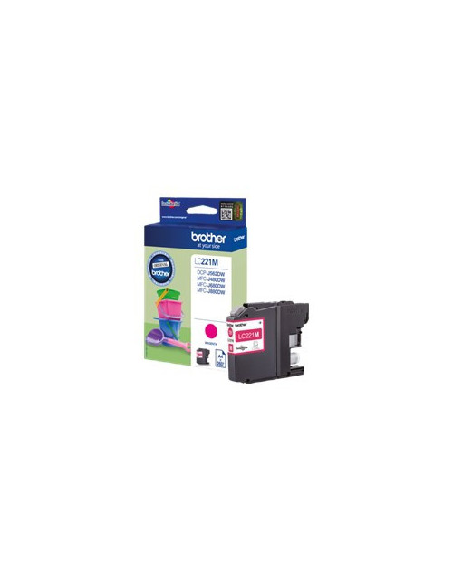 Cartucho tinta brother lc221m magenta 260