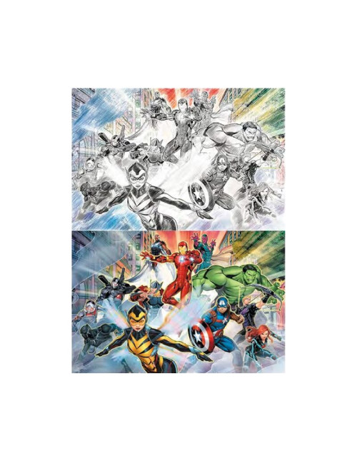 Puzzle rascar prime 3d marvel collage