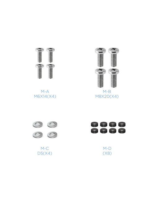 Adaptador vesa tooq vma0200 - b 200x200 200x100