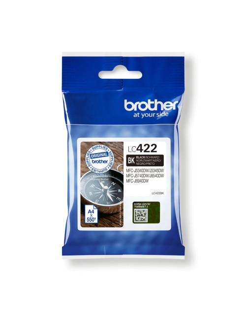 Cartucho tinta brother lc422bk negro 550