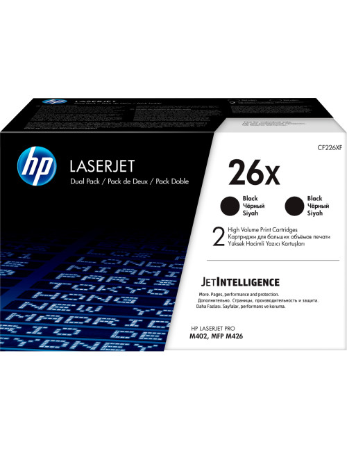 Pack 2 toner hp cf226xd 26x