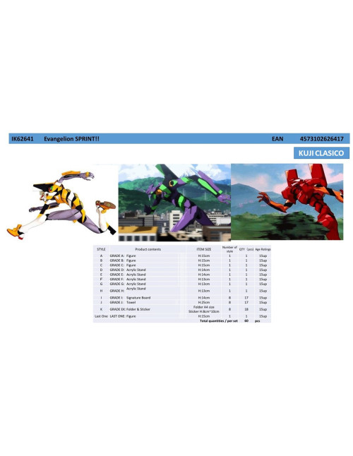 Ichiban kuji banpresto evangelion sprint!! ik62641