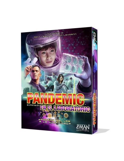 Juego mesa pandemic en el laboratorio