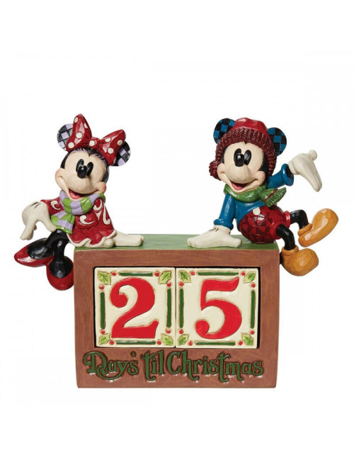 Figura enesco disney mickey & minnie