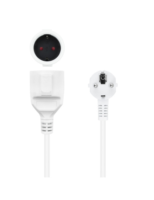 Cable alimentacion schuko nanocable 2m macho - hembra
