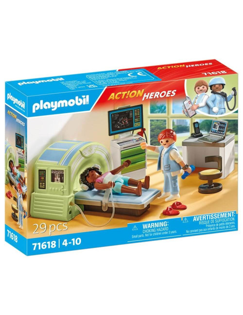 Playmobil action heroes: resonancia con paciente