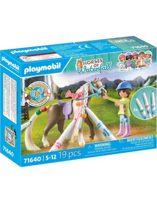 Playmobil set caballo colorear