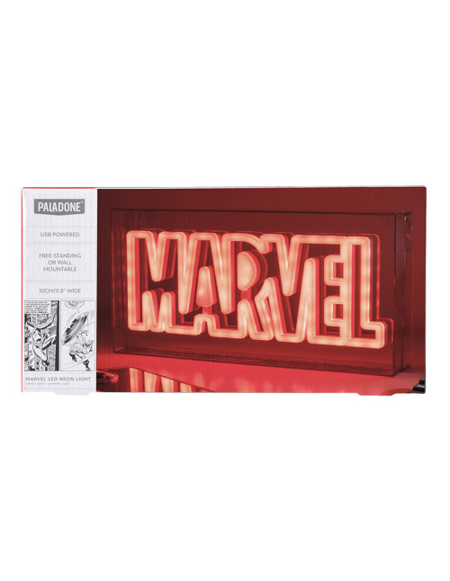 Lampara paladone marvel logo led neon