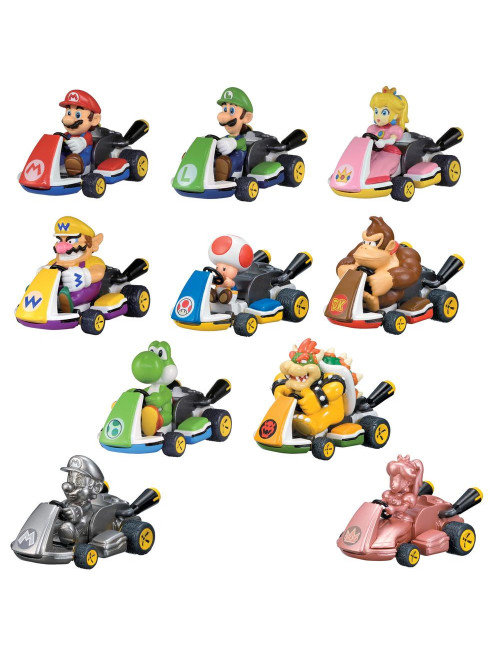 Vehículo mario kart retrofriccion 1 unidad