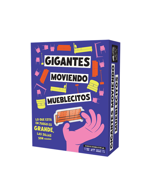 Juego mesa gigantes moviendo mueblecitos