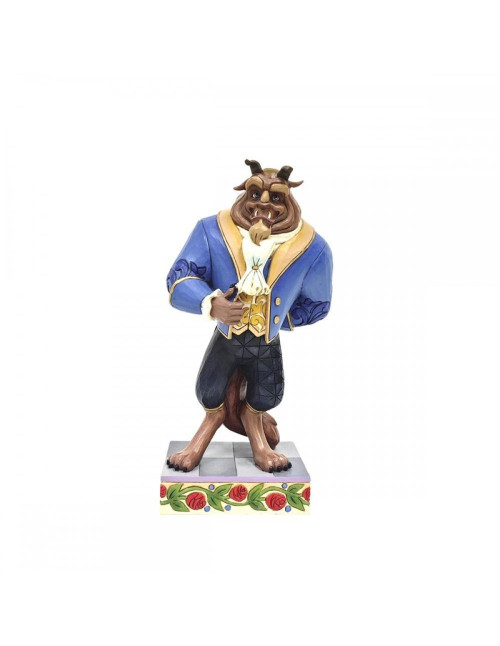 Figura enesco disney bestia en traje