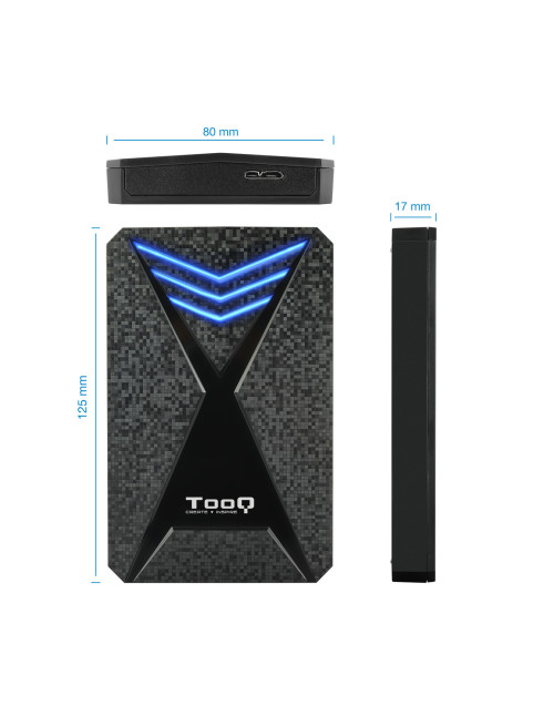 Caja externa gaming tooq tqe - 2550bl hdd
