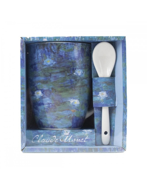 Taza y cuchara enesco nenúfares claude