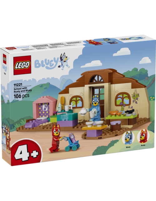 Lego escuela con rusty y bluey