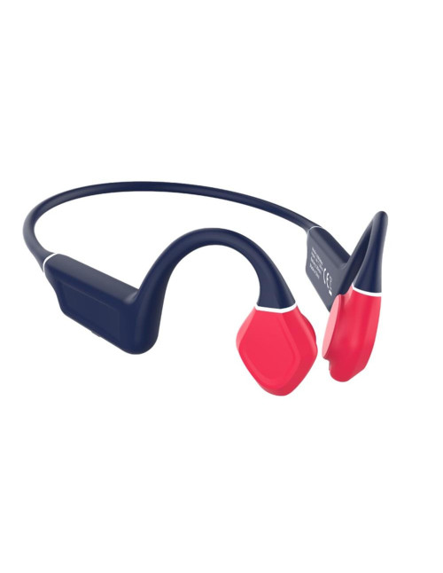 Auriculares leotec earphones inalambrico azul rojo