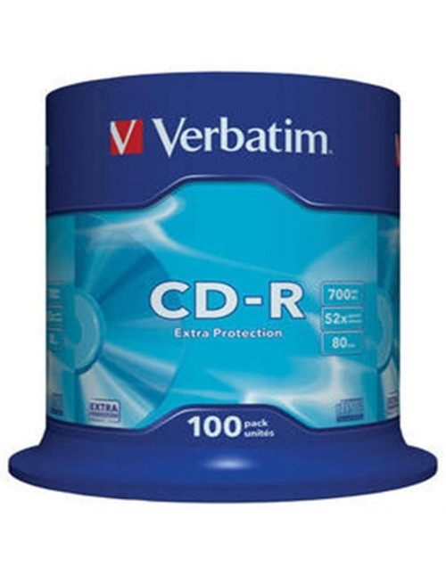 Verbatim cd - r 700mb 48x tarrina 100