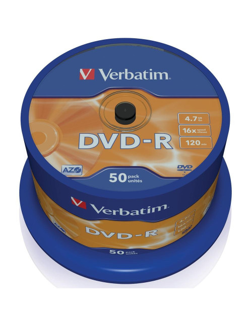 Verbatim dvd - r 4.7gb 16x tarrina 50