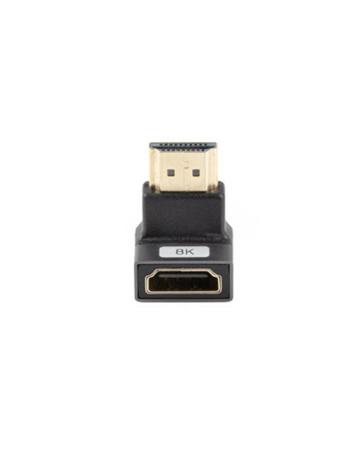 Adaptador hdmi 8k lanberg macho - hembra angulo