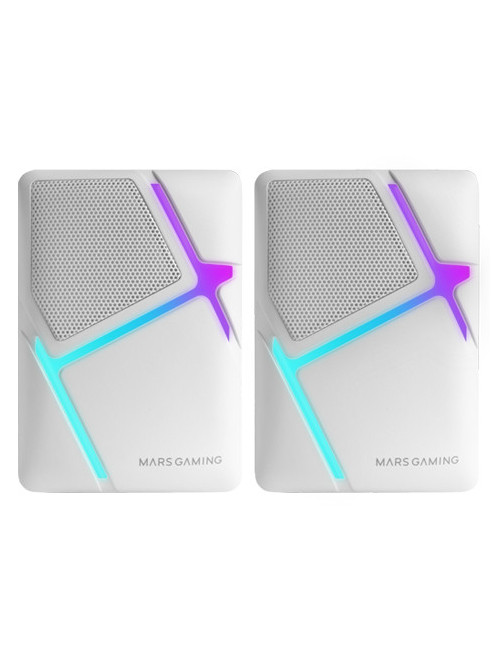 Altavoces mars gaming 2.0 mshw blanco