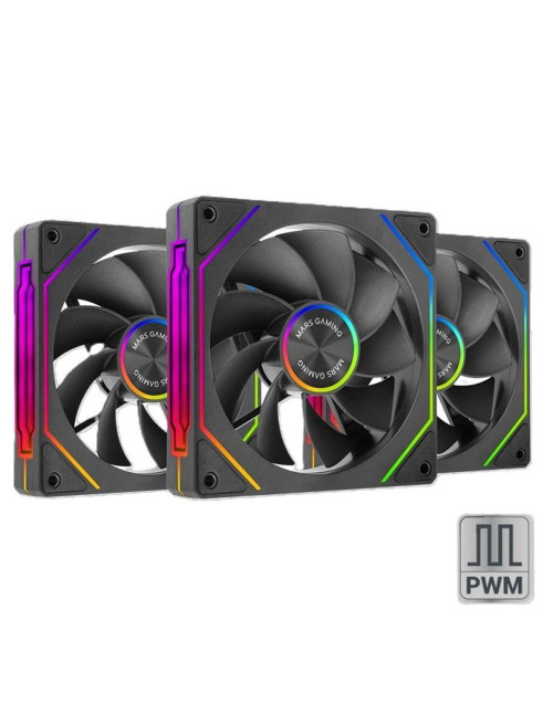 Ventilador mars gaming mf - linkfinity argb 3x